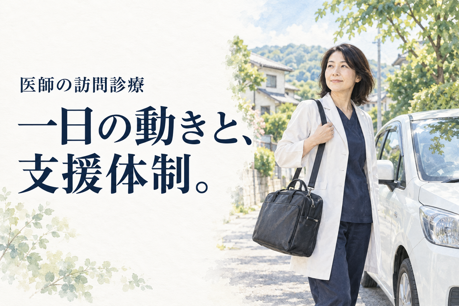 医師 訪問診療。医師が訪問診療の仕事を選ぶときの担当範囲、同行職種、日中と夜間の連絡、応募経験の条件を公式募集から整理します。