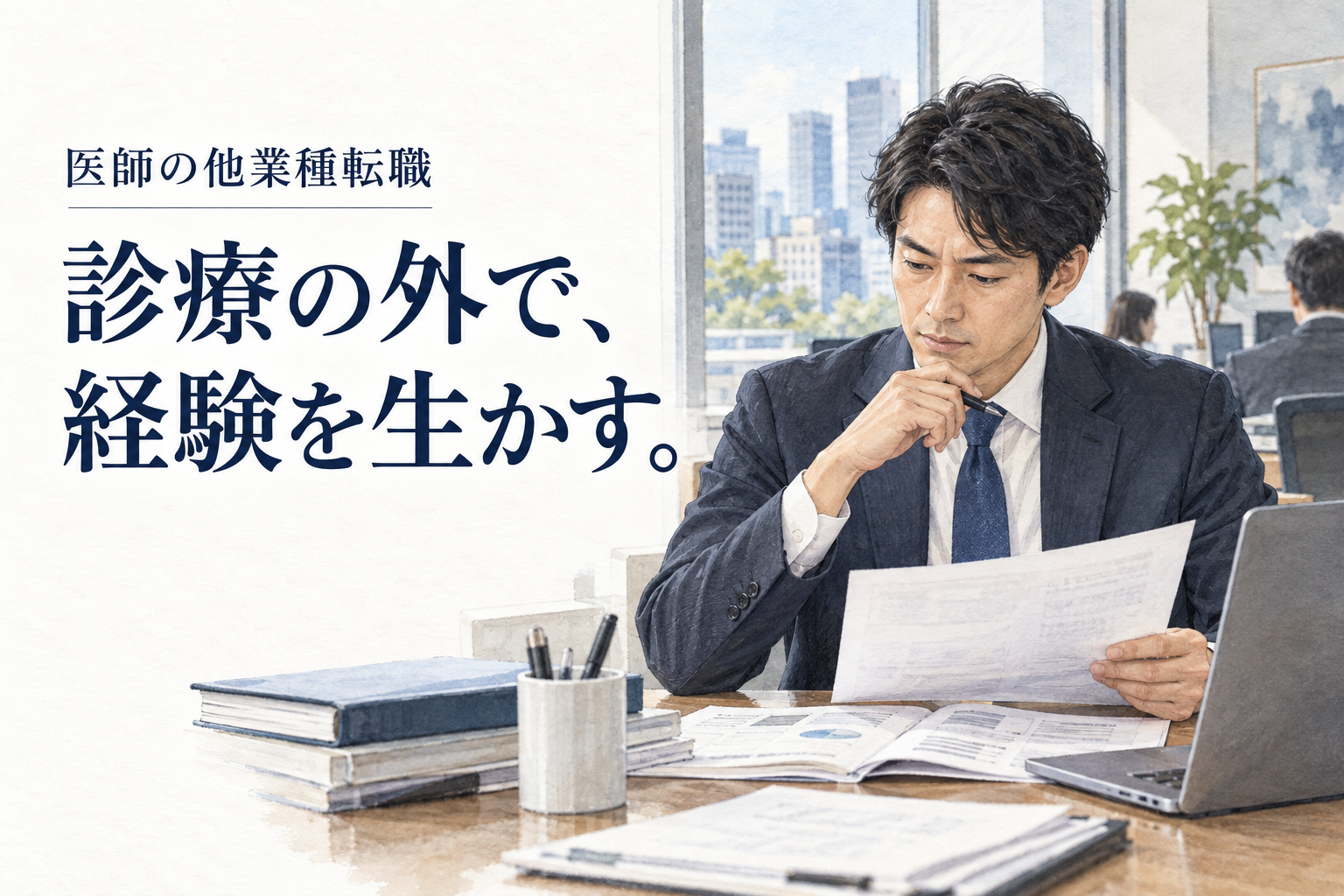 医師 転職 他業種。保険会社の査定医・社医と製薬会社のMSLの募集例から、仕事内容と必須・歓迎条件を比較します。